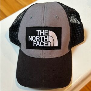 The North Face Gray and Black Trucker Hat